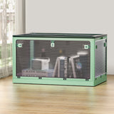 NNEDSZ Storage Container Foldable Stackable Large 5 Sides Open Transparent 140L