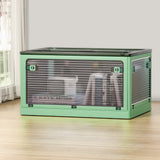 NNEDSZ Storage Container Foldable Stackable Large 5 Sides Open Transparent 82L
