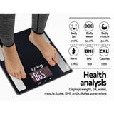 NNEDSZ Body Fat Bathroom Scale Weighing BMI Monitor Gym 180KG