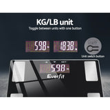 NNEDSZ Body Fat Bathroom Scale Weighing BMI Monitor Gym 180KG