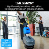 NNEMB AUCH FSH14 Floor Scrubber & Dryer, 360mm, Battery Powered, Walk Behind, Multi-purpose Commercial Grade Machine