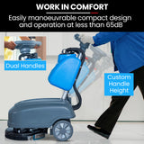 NNEMB AUCH FSH14 Floor Scrubber & Dryer, 360mm, Battery Powered, Walk Behind, Multi-purpose Commercial Grade Machine