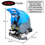NNEMB Auch FSH18 Floor Scrubber & Dryer, 490mm, Battery Powered, Walk Behind, Multi-purpose Commercial Grade Machine
