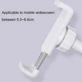 Universal Cell Phone Holder With Selfie Ring Light Microphone Clip & 3-Colour Light Adjustment For Studio Recording Live Broadcast Ktv White-1915196629716176898