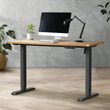 NNEED 120CM Electric Standing Desk Single Motor Black&Oak