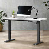 NNEED 120CM Electric Standing Desk Single Motor Black&White