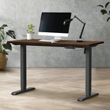 NNEED 120CM Electric Standing Desk Single Motor Black&Walnut