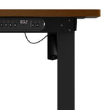 NNEED 120CM Electric Standing Desk Single Motor Black&Walnut