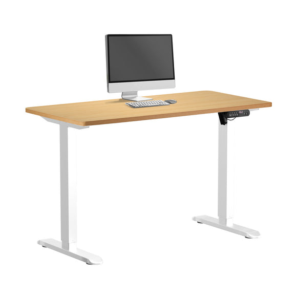NNEED 120CM Electric Standing Desk Single Motor White&Oak