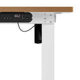 NNEED 120CM Electric Standing Desk Single Motor White&Oak