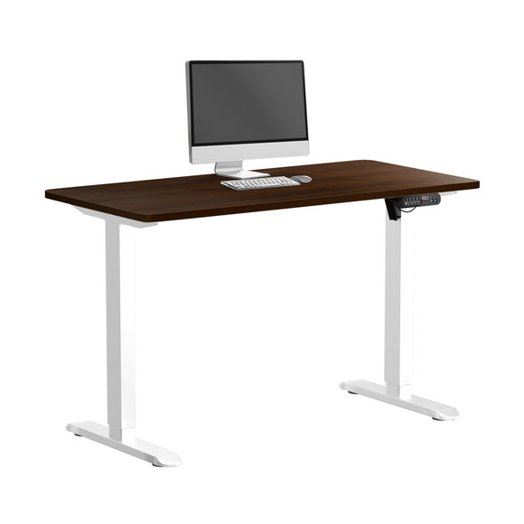 NNEED 120CM Electric Standing Desk Single Motor White&Walnut