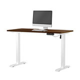 NNEED 120CM Electric Standing Desk Single Motor White&Walnut