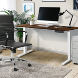 NNEED 120CM Electric Standing Desk Single Motor White&Walnut