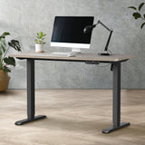 NNEED Electric Standing Desk Single Motor Black&Grey-Oak 140CM