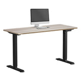 NNEED Electric Standing Desk Single Motor Black&Grey-Oak 140CM