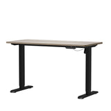 NNEED Electric Standing Desk Single Motor Black&Grey-Oak 140CM