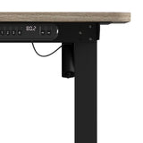 NNEED Electric Standing Desk Single Motor Black&Grey-Oak 140CM