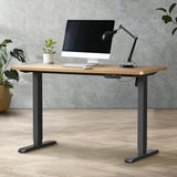 NNEED Electric Standing Desk Single Motor Black&Oak 140CM