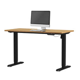 NNEED Electric Standing Desk Single Motor Black&Oak 140CM