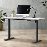 NNEED Electric Standing Desk Single Motor Black&White 140CM