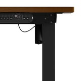 NNEED Electric Standing Desk Single Motor Black&Walnut 140CM