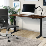 NNEED Electric Standing Desk Single Motor Black&Walnut 140CM
