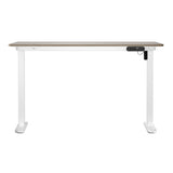 NNEED Electric Standing Desk Single Motor White&Grey-Oak 140CM