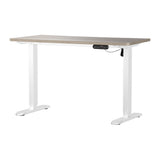 NNEED Electric Standing Desk Single Motor White&Grey-Oak 140CM