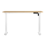 NNEED Electric Standing Desk Single Motor White&Oak 140CM