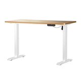 NNEED Electric Standing Desk Single Motor White&Oak 140CM