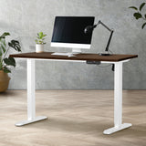 NNEED Electric Standing Desk Single Motor White&Walnut 140CM