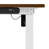 NNEED Electric Standing Desk Single Motor White&Walnut 140CM