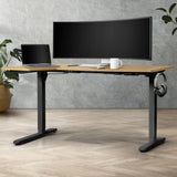 NNEED L-shape Electric Standing Desk Single Motor 145CM Black&Oak