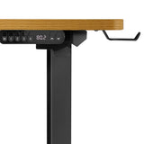 NNEED L-shape Electric Standing Desk Single Motor 145CM Black&Oak