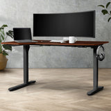 NNEED L-shape Electric Standing Desk Single Motor 145CM Black&Walnut