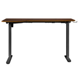 NNEED L-shape Electric Standing Desk Single Motor 145CM Black&Walnut
