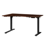 NNEED L-shape Electric Standing Desk Single Motor 145CM Black&Walnut