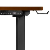 NNEED L-shape Electric Standing Desk Single Motor 145CM Black&Walnut