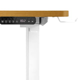 NNEED L-shape Electric Standing Desk Single Motor 145CM White&Oak