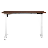 NNEED L-shape Electric Standing Desk Single Motor 145CM White&Walnut