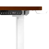 NNEED L-shape Electric Standing Desk Single Motor 145CM White&Walnut