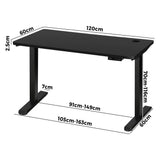 NNEED Standing Desk Adjustable Motorised Black