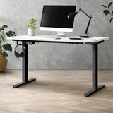 NNEED Standing Desk Adjustable Motorised 140cm Black&White