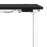 NNEED Standing Desk Adjustable Motorised 120cm White&Black