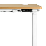 NNEED Standing Desk Adjustable Motorised 120cm White&Oak