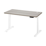 NNEED 140cm Electric Standing Desk Single Motor White&Grey-Oak