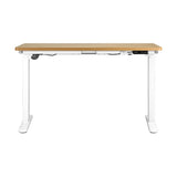 NNEED Sit Stand Desk Motorised Adjustable 160cm White&Oak