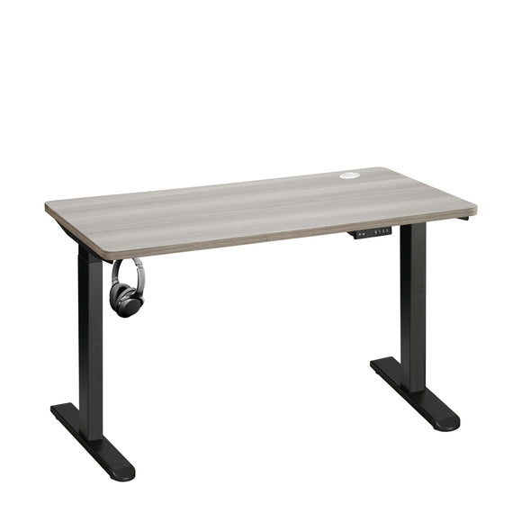 NNEED 140cm Electric Standing Desk Dual Motor Black&Grey-Oak