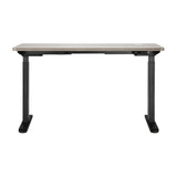 NNEED 140cm Electric Standing Desk Dual Motor Black&Grey-Oak