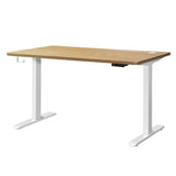 NNEED Standing Desk Dual Motor Adjustable 120cm White&Oak